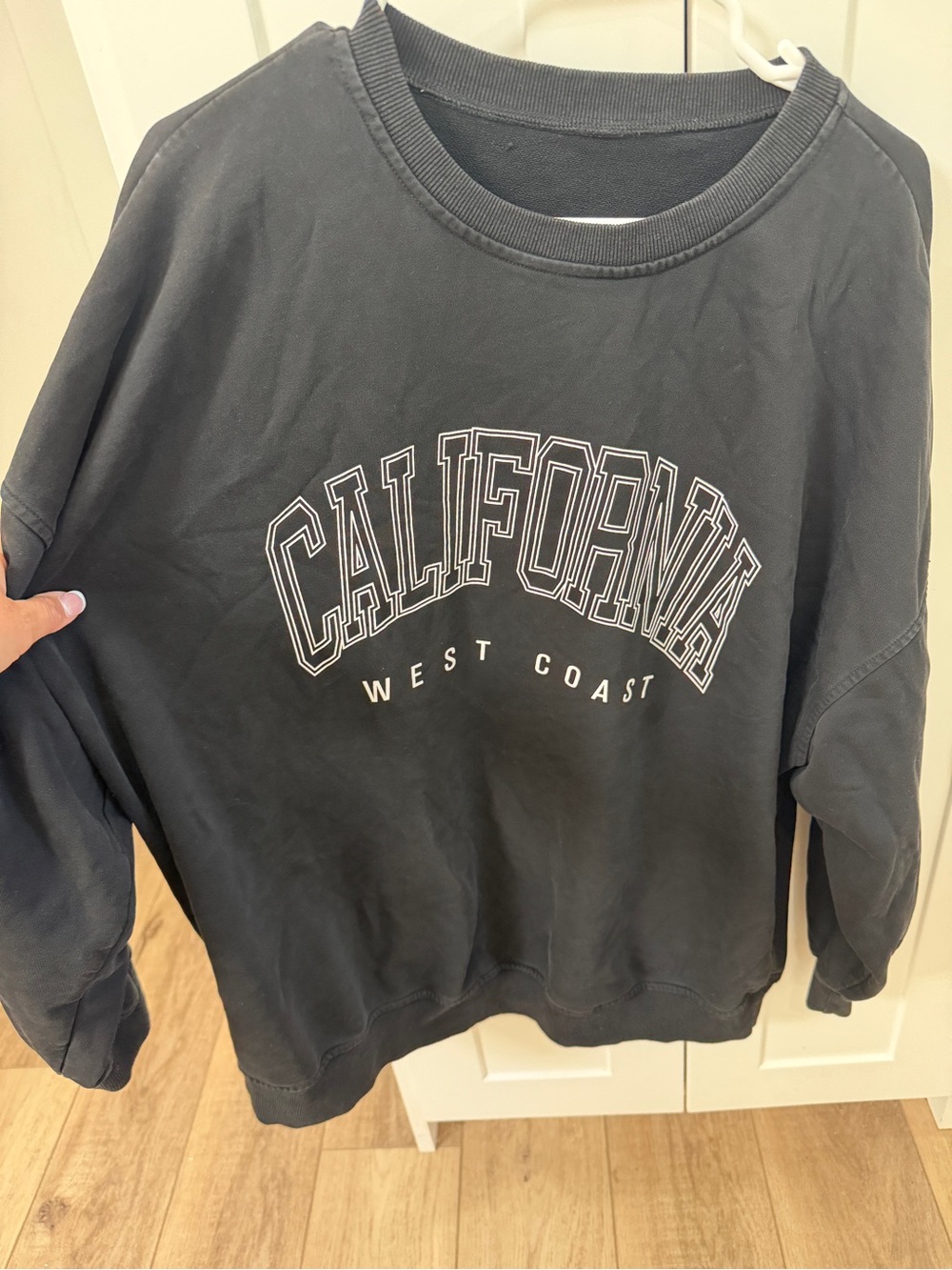California West Coast Black Crewneck Sweatshirt